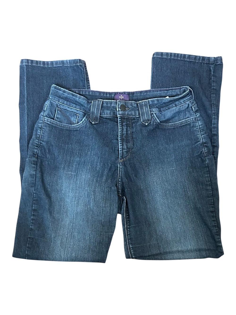 NYDJ Women's Medium Wash Straight Leg Jeans